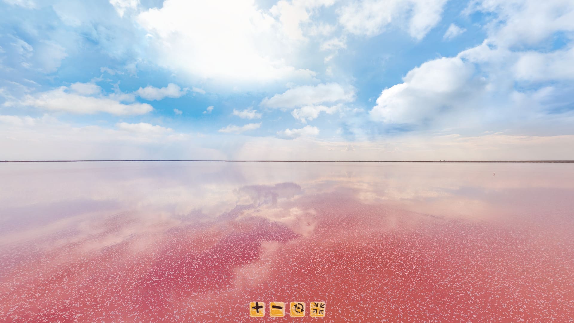 Панорама розового озера