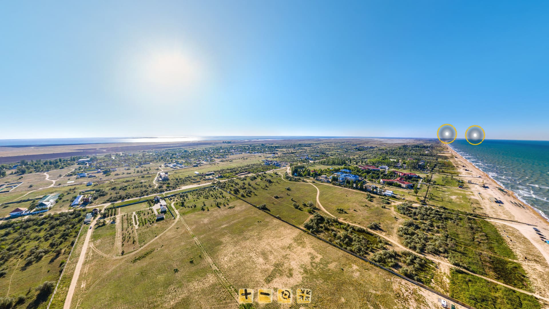 Панорама Стрелкового с высоты 115 метров
